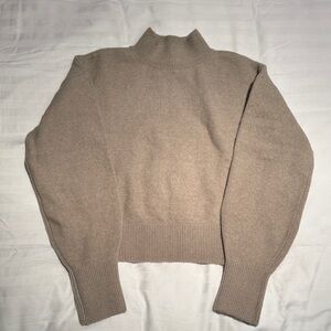 & Other Stories Taupe Turtleneck Sweater